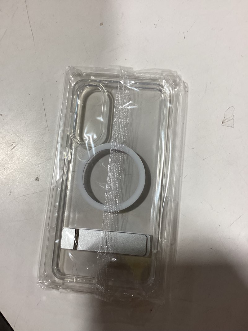 Condition photo showing New/Like New for SPIDERCASE Magnetic for Samsung Galaxy S25 Edge Case, [3 Stand Ways][ Military Grade Drop Protection] with Invisible Stand Shockproof Slim Case for S25 Edge 5G,Clear Clear S25 Edge