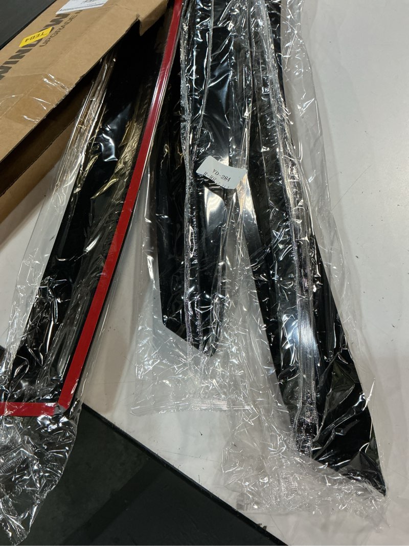 Condition photo showing Good Condition for (incomplete )window visors for 2013-2019 nissan sentra, rain guards shields vent deflector shade dark smoke 2014 2015 2016 2017 2018 13 14 15 16 17 18 19, tape-on, 4pcs for 2013-2019 | nissan sentra | out-channel