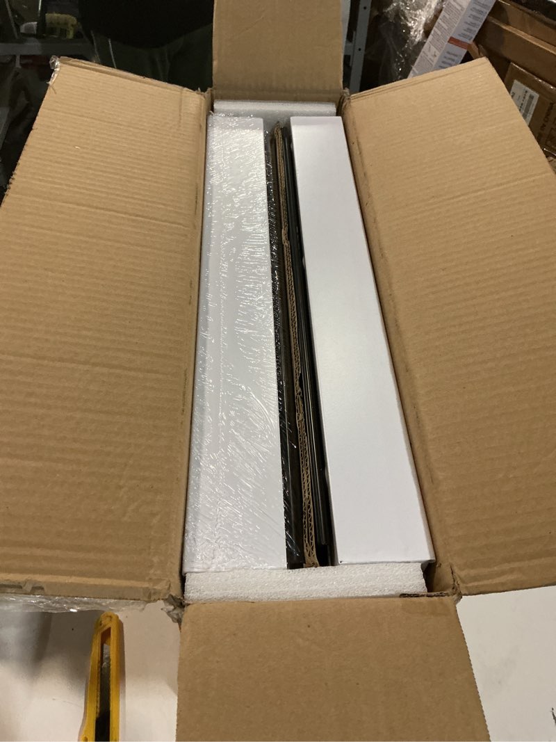 Condition photo showing New/Like New for 2Pack Expandable Pull Out Cabinet Organizer 21"Deep With Raising Pad for Framed Cabinets, Upgrade 3 Slide Rails Slide Out Drawers, Roll Out Shelves Adhesive,Adjustable Width 12.05"-20.4"White