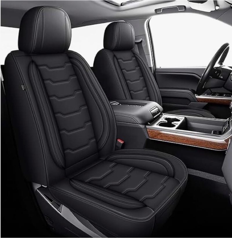 AOMSAZTO Seat Covers Fit for Chevy Chevrolet Silverado GMC Sierra 1500 2500HD 3500HD 2007-2018 Crew 