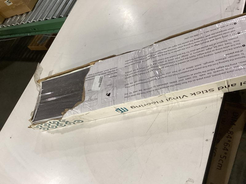 Condition photo showing New/Like New for MULGREAT Peel and Stick Floor Tile, 54 Sq.Ft 36 Pieces 36"x6" Vinyl Flooring, 1.5mm Thick Waterproof Stick on Tiles, Heavy Duty Adhesive Planks for Renters Bedroom Staircase Kitchen, Grey Oak 36"x6"x0.06" Grey Oak 36