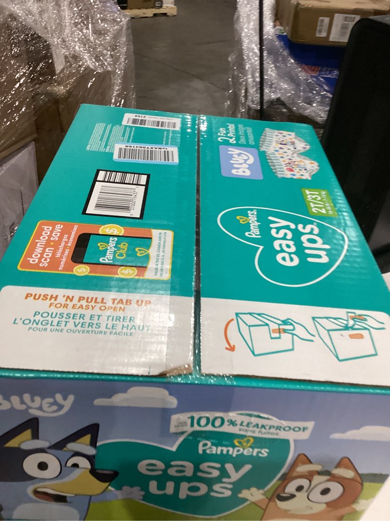 Condition photo showing Good Condition for Pampers Training Pants - Easy Ups Boys & Girls Bluey - Size 2T-3T, 140 Count, Children's Potty Underwear (Packaging May Vary) 2T-3T 140