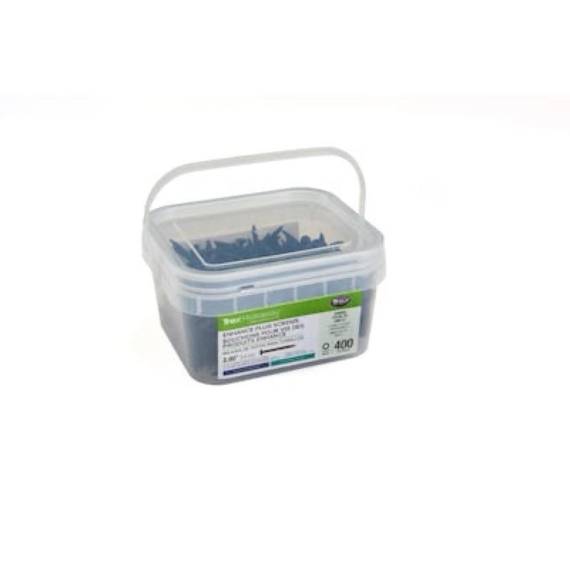 trex #10 x 2-in composite deck screws 400 -per box