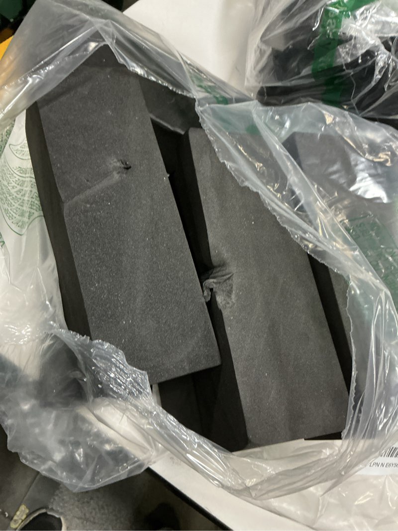 Condition photo showing As Is for 8 piece reusable floral foam blocks black, 9 x 3 x 3 inch, water resistant, for artificial flower arrangements, outdoor planters, wedding decor (8, 9 * 3 * 3) 9*3*3 8
