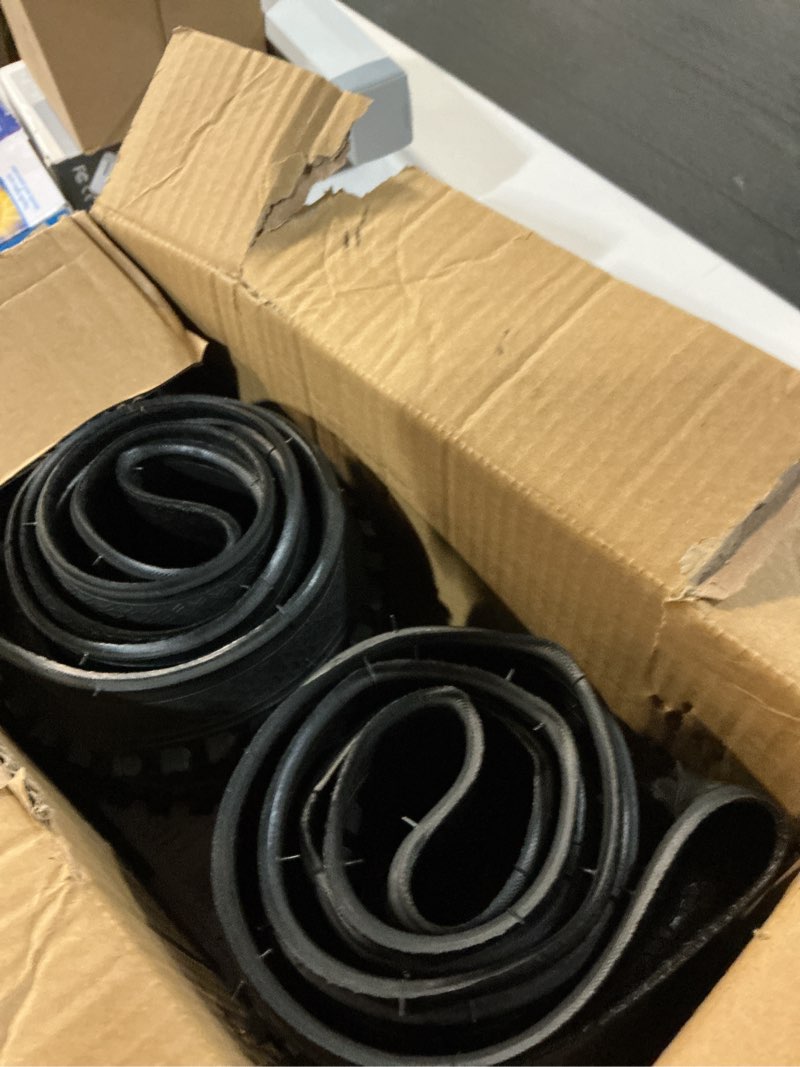 Condition photo showing Good Condition for hycline 2-pack mountain bike tires set: 20/24/26/27.5-inch folding replacement high-performance wear-resistant bicycle tires and pair inner tubes with tire levers for mtb off-road bike 26x1.95-30tpi