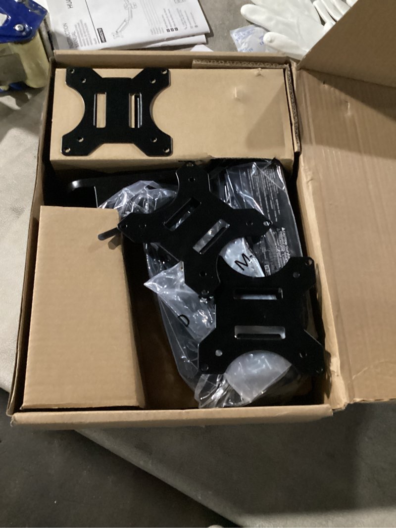 Condition photo showing Good Condition for HUANUO Dual Monitor Stand, Fully Adjustable Gaming Monitor Desk Mount for 13–32? Computer Screens, Full Motion VESA 75x75/100x100 with C-Clamp & Grommet Base, Each Arm Holds 4.4 to 19.8 lbs Black 13-32 Inch