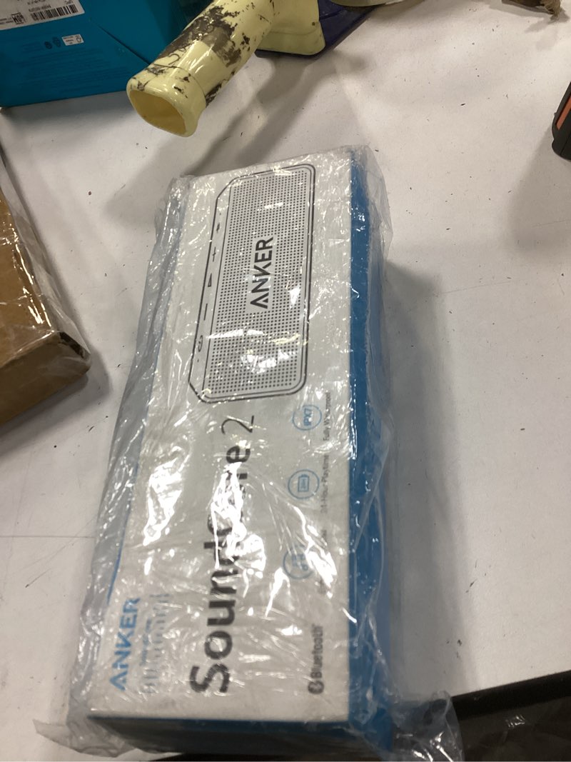 Condition photo showing New/Like New for Anker Soundcore 2 Portable Bluetooth Speaker with 12W Stereo Sound, Bluetooth 5, Bassup, IPX7 Waterproof, 24-Hour Playtime, Wireless Stereo Pairing, Speaker for Home, Outdoors, Travel