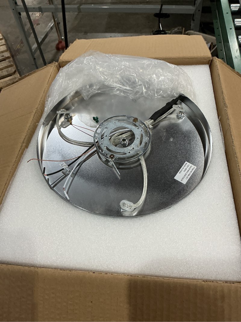Condition photo showing Good Condition for 3-light modern crystal pendant light, chrome mini chandelier – adjustable cluster pendant lighting fixture for kitchen island, dining room, bedroom, hallway, porch chrome round 3-light