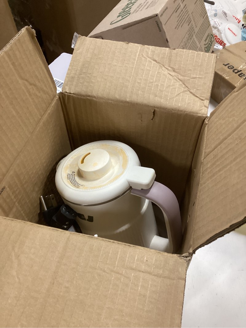 Condition photo showing As Is for Nut Milk Maker Machine 28OZ, 6 in 1 Soy Milk Maker Blender, Stainless Steel Blenders for Oat, Almond, Plant Based Milk, Automatic Soybean Machine With Delay Start/Keep Warm/Boil Water/Self-Cleaning 28 OZ