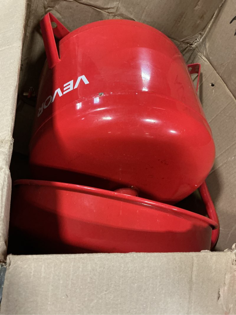 Condition photo showing Good Condition for VEVOR 8 Gallon Waste Oil Drain Tank, Industrial Fluid Drain Tank with Adjustable Funnel Height, Portable Oil Drainer with Wheels & Toolbox, Fluid Fuel Transfer Drainage for Auto Repair Shops, Red