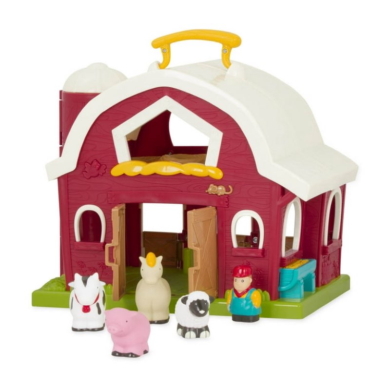 Battat Big Red Barn Pretend Playset, Farm Role-Play Toy, Ages 3+