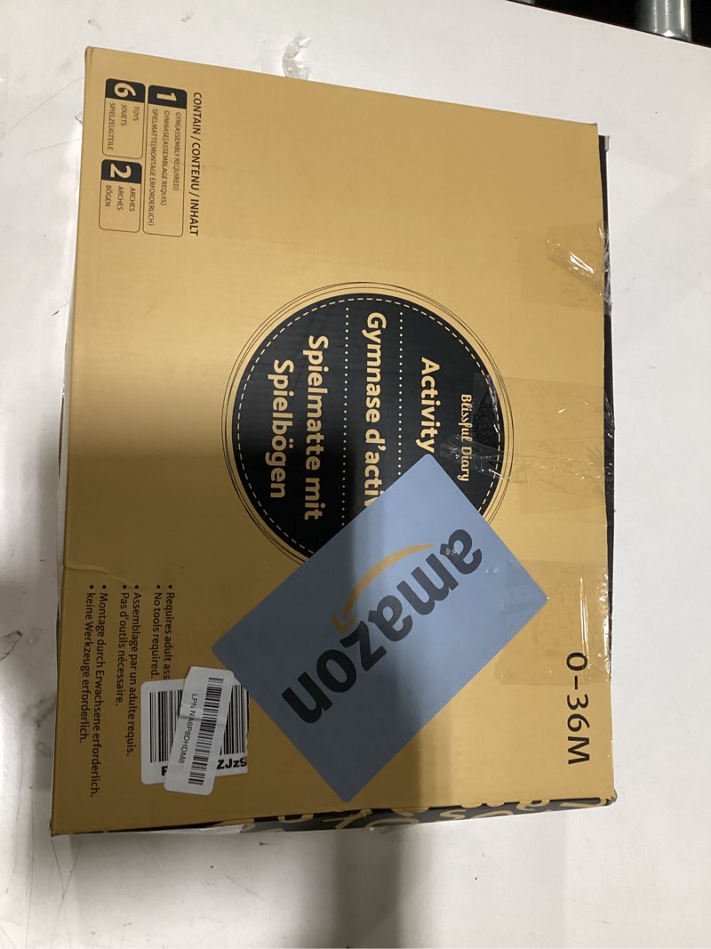 Condition photo showing New/Like New for Blissful Diary Baby Play Gym Mat, Play Mat Activity Mat with 6 Detachable Toys for Stage-Based Senso