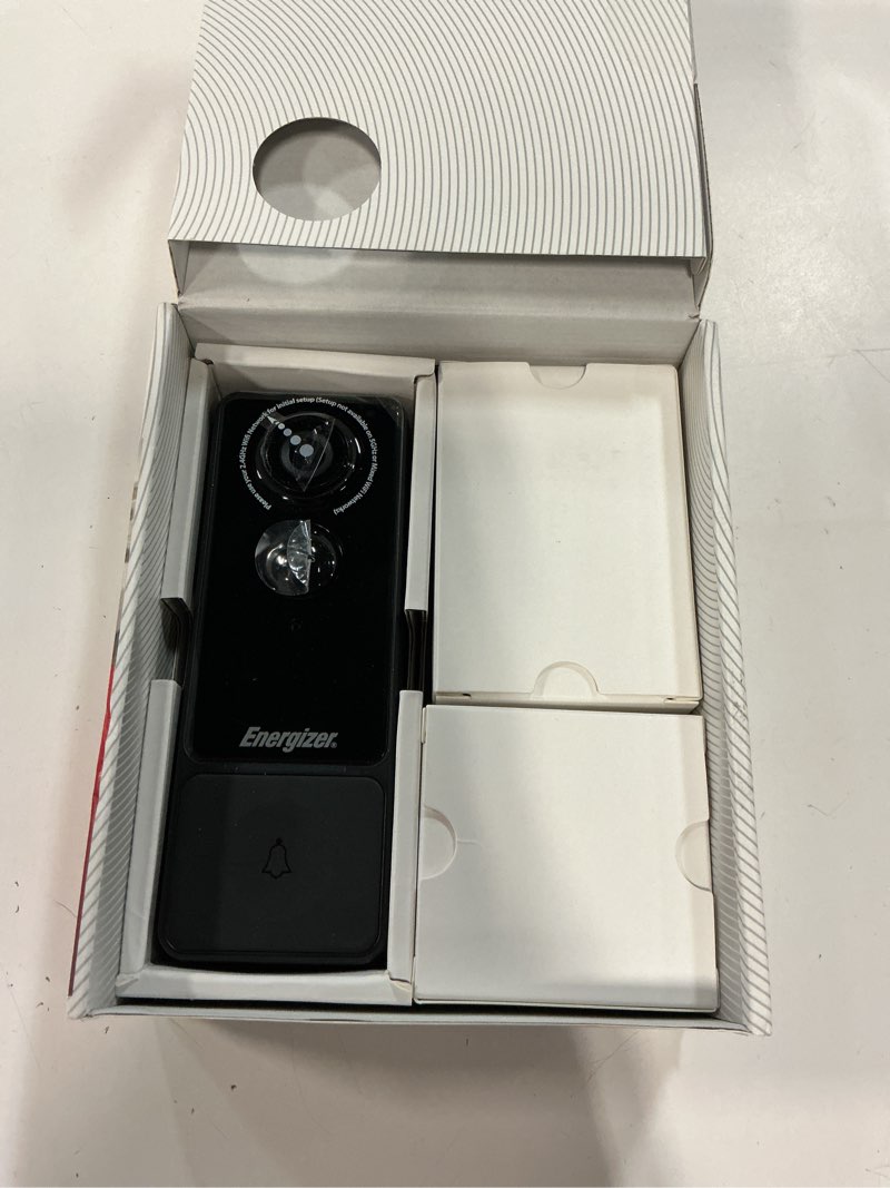 Condition photo showing Good Condition for energizer smart 2k doorbell & chime, rechargeable battery video doorbell security camera, 2-way audio, night vision, cloud & card recording, remote access app, motion sensor & alerts, live viewing