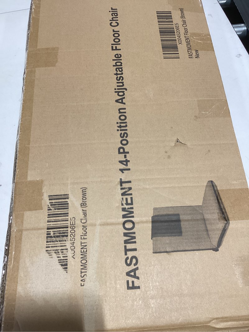 Condition photo showing New/Like New for Floor Chair with Back Support 14-Position Adjustable Floor Chair Portable Ground Seating for Adults & Kids Foldable Meditation Seat with Japanese KOYO Bearings & Washable Linen Cover (Coffee) Coffee & Brown Regular