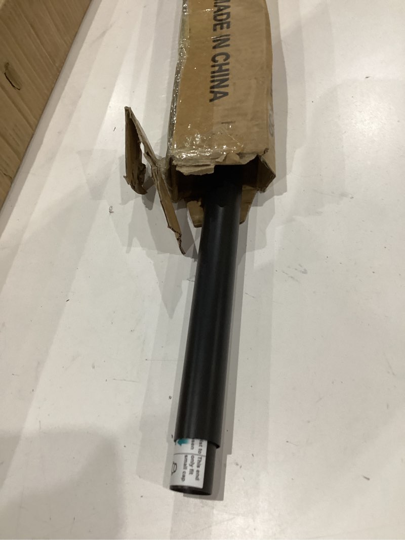 Condition photo showing As Is for ALLZONE Shower Curtain Rod Spring Tension,28-42 Inch Heavy Duty Tension Rod No Drilling, Anti-Slip Shower Rod Tension,Adjustable Tension Curtain Rod for Window/Bathroom/Closet,Black Black 28-42 Inches