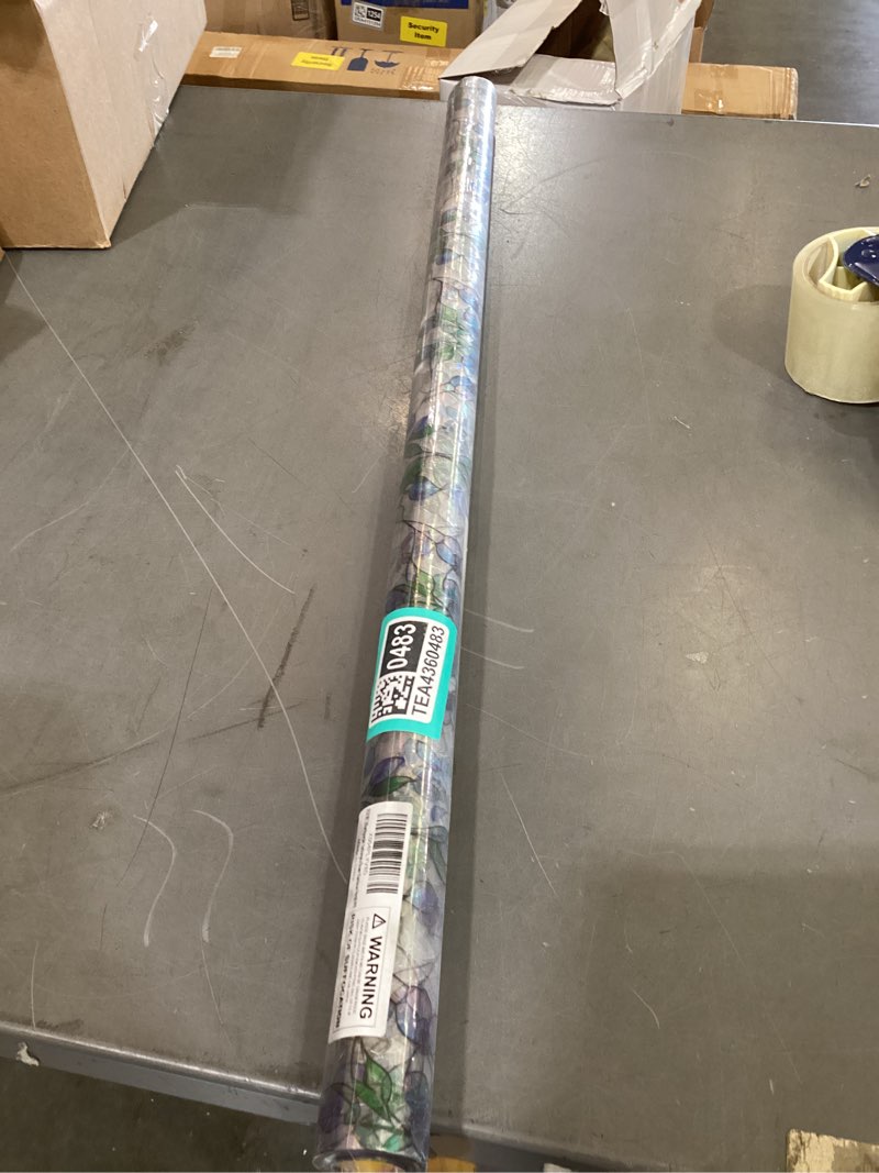 Condition photo showing New/Like New for somwise rainbow window privacy film,heat control,uv blocking,anti-glare,day & night privacy protection & decoration for home, bathroom,glass door,static cling,renter-friendly with installation tools purple&blue 35*157