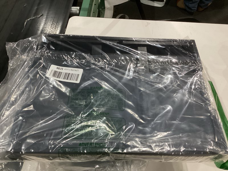 Condition photo showing As Is for Bed Tray Table with Folding Legs,Bamboo Breakfast in Bed for Kitchen Serving Tray,Sofa,Eating,Used As Laptop Desk Snack Tray 2 Pack (Black) Black-2 Pack Medium