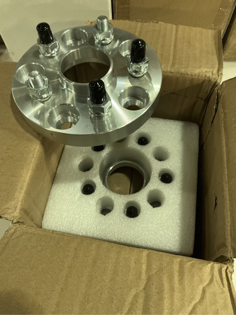 Condition photo showing New/Like New for customadeonly forged 5x114.3 to 5x108 wheel adapters 25mm (1") thick – converts 73.1mm hub to 63.4mm