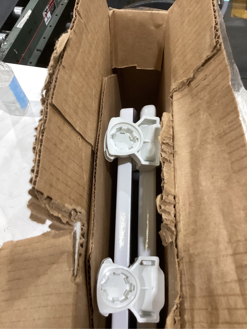 Condition photo showing As Is for bemis round enameled wood toilet seat in cotton white with easy•clean hinge