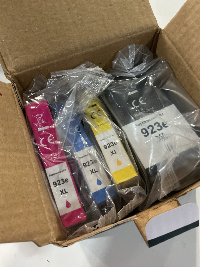 Condition photo showing Good Condition for tokyoink 923 923e 923xl ink cartridges combo pack with chip replacement for hp 923 923e ink cartridges for hp printer officejet pro 8130e 8135e 8139e 8125e 8138e 8122e 8120 8124e 8130(4 pack b/c/m/y)