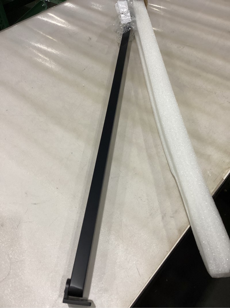 Condition photo showing Good Condition for Frameless Shower Door Support Bar, Stainless Steel Wall-to-Glass Support Arm to Fixed Shower Glass Panel, for 1/4"-3/8" (6-10 mm) Door, 180° Pivot & Stow-Flat Mode (Matte Black, 51.2-inch(1300mm)) Matte Black 51.2-inch(1300mm)
