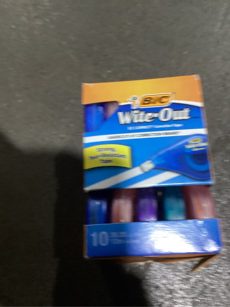 Condition photo showing Good Condition for bic wite-out assorted correction tape 10 pk