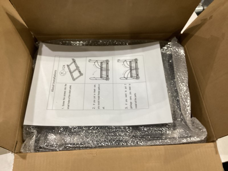 Condition photo showing Good Condition for Dual Trash Can Pull Out Under Kitchen Sink Counter, NO CAN, Slider for Double 35Qt Bins(7-9 Gal), Recycling Bin & Garbage Can Pullout Kit, Quiet Close Sturdy Shelf, Requires Cabinet ?16"W*17"H*23"D