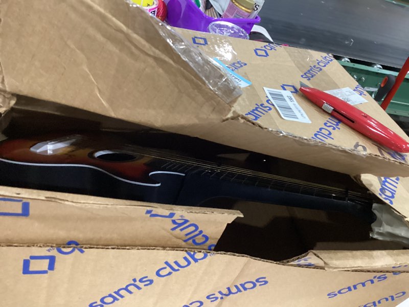 23" Acoustic Guitar, Kids 6 String Toy Guitar - Realistic Steel Strings - Beginner Practice First Mu