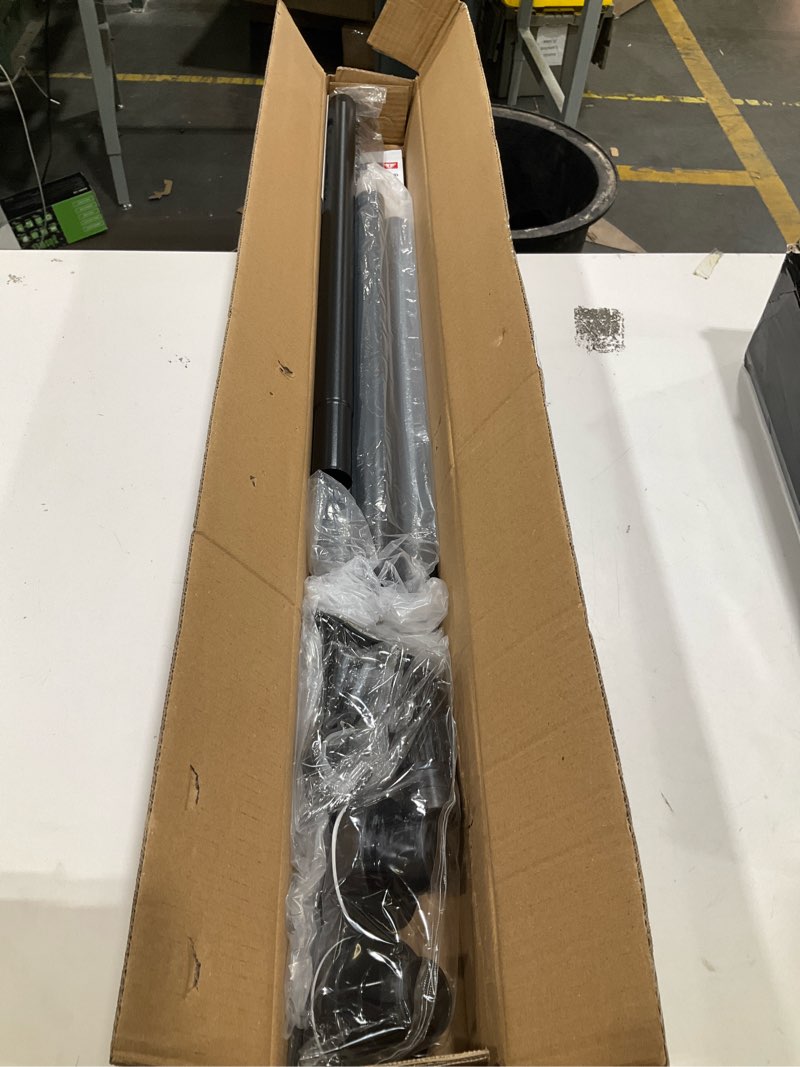 Condition photo showing Good Condition for heavy duty tension curtain rod no drilling 41-118 inch, one-click adjustable curtain rods for window, patio, outdoor, bathroom & sliding glass door, rust-resistant, 1.26 inch diameter, black black 41-118 inch