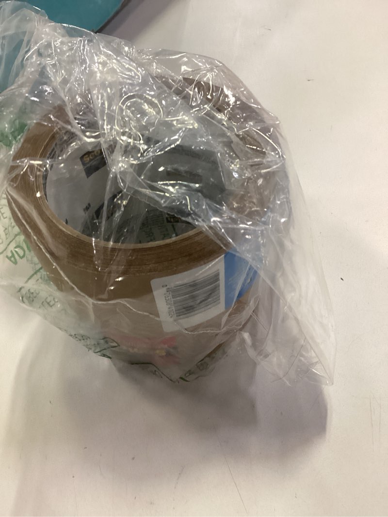 Condition photo showing New/Like New for Scotch Box Lock Paper Packing Tape, Kraft Brown, Extreme Grip Kraft Paper Tape That Recycles with The Box, Shipping Tape, 1.88 in. x 25 yd., 8 Tape Rolls