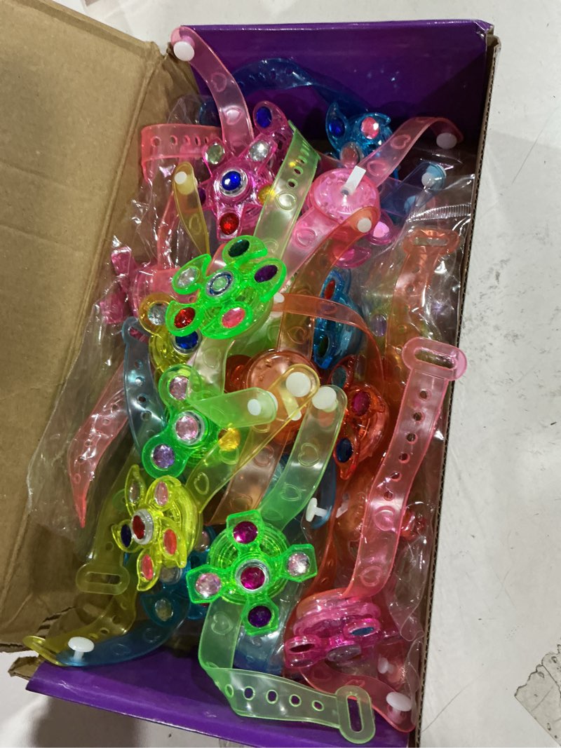 Condition photo showing Good Condition for 24 pack led fidget spinner bracelets - glow in the dark party favors for kids 4-8 8-12, bulk classroom treasure box toys, goodie bag stuffers, birthday return gifts, carnival prize