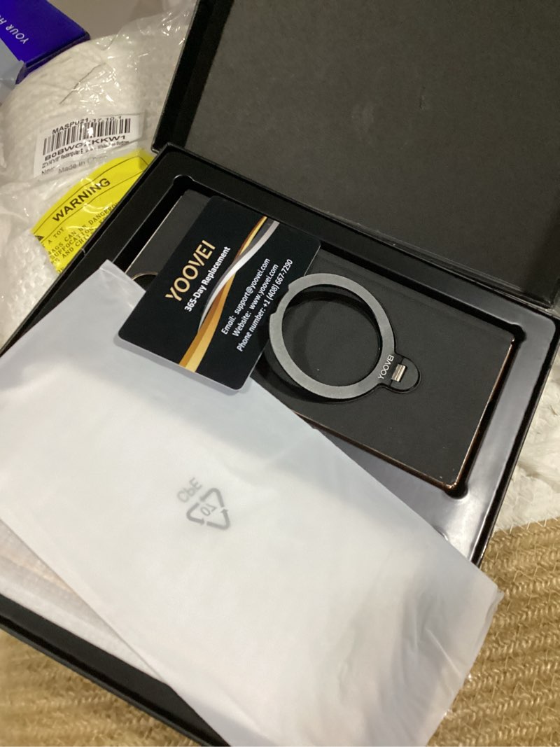 Condition photo showing Good Condition for magnetic for samsung galaxy z fold 7 case luxury leather [hinge protection] built-in [screen protector] [fit for magsafe] zfold 7 case with kickstand & ring holder black for samsung galaxy z fold 7 black