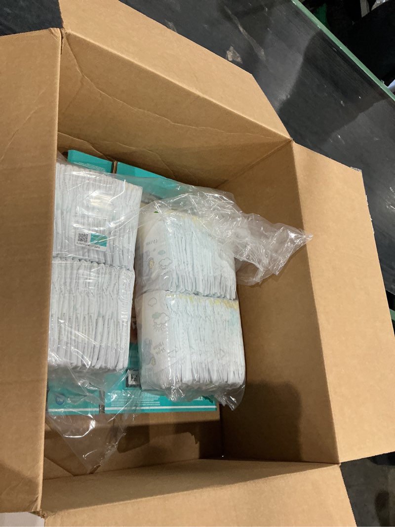 Condition photo showing As Is for pampers swaddlers sensitive disposable diapers - size 0 - 84ct