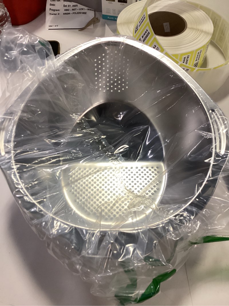 Rice Washer Strainer Bowl Quinoa Washing Bowl Stainless Steel Colander Versatile Side Drainers for C