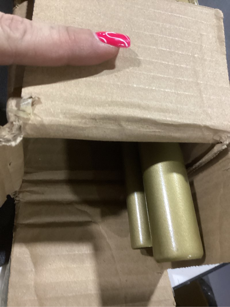 Condition photo showing New/Like New for Double Curtain Rods 36 to 72 Inches with Solid Aluminum Alloy Brackets, 1 Inch Adjustable Drapery Rod, Heavy Duty Dual Curtains Rod for Window, Sliding Door, Bedroom Decoration, Warm Gold Warm Gold 36"-72"