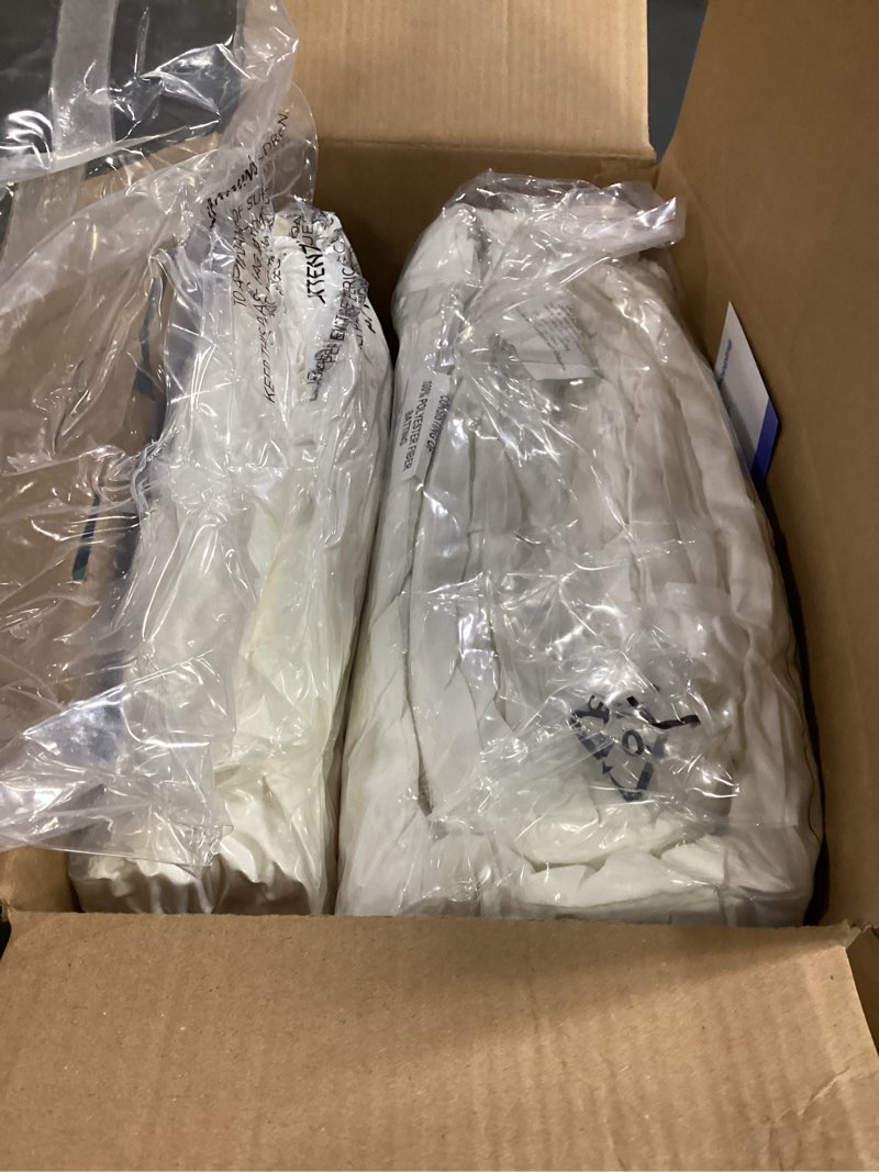 Condition photo showing New/Like New for Bedsure Gentlesoft 2-in-1 Queen Comforter Set and Detachable Fluffy Blanket, Cream White Bedding Set for All Season Use, SnapTech Design for Space Saving (Includes 2 Pillow Shams, 2 Pillowcases) Queen 02 - Cream White