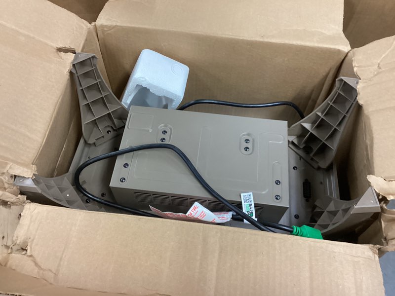 Condition photo showing As Is for duraflame® Infrared Quartz Electric Fireplace Stove Heater