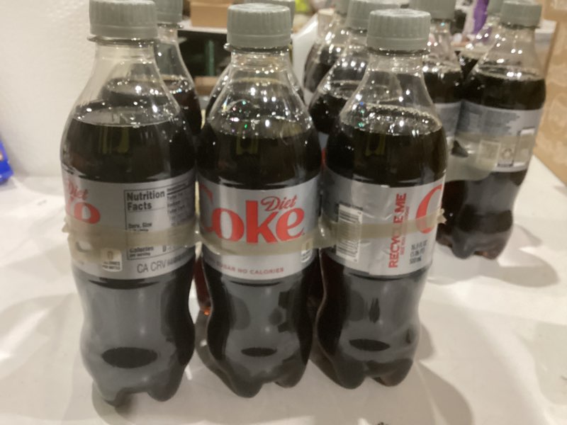 Condition photo showing New/Like New for Diet Coke Diet Soda, 16.9 fl oz Bottles, 6 Pack - Cola Soft Drinks Diet Coke 16.9 fl oz (Pack of 6)