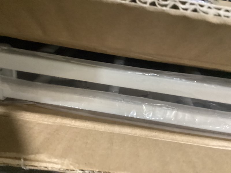 Condition photo showing As Is for Babelio Baby Gate for Stairs, Kitchen & Doorways, No Bottom Bar| Easy Installation| One-Handed Operation| Auto-Close| Hardware Mount (Drill Needed) Safety Dog Gate (White - B17, 29-49" W, 28" H) White - B17 28" H, 29-49" W-Wide