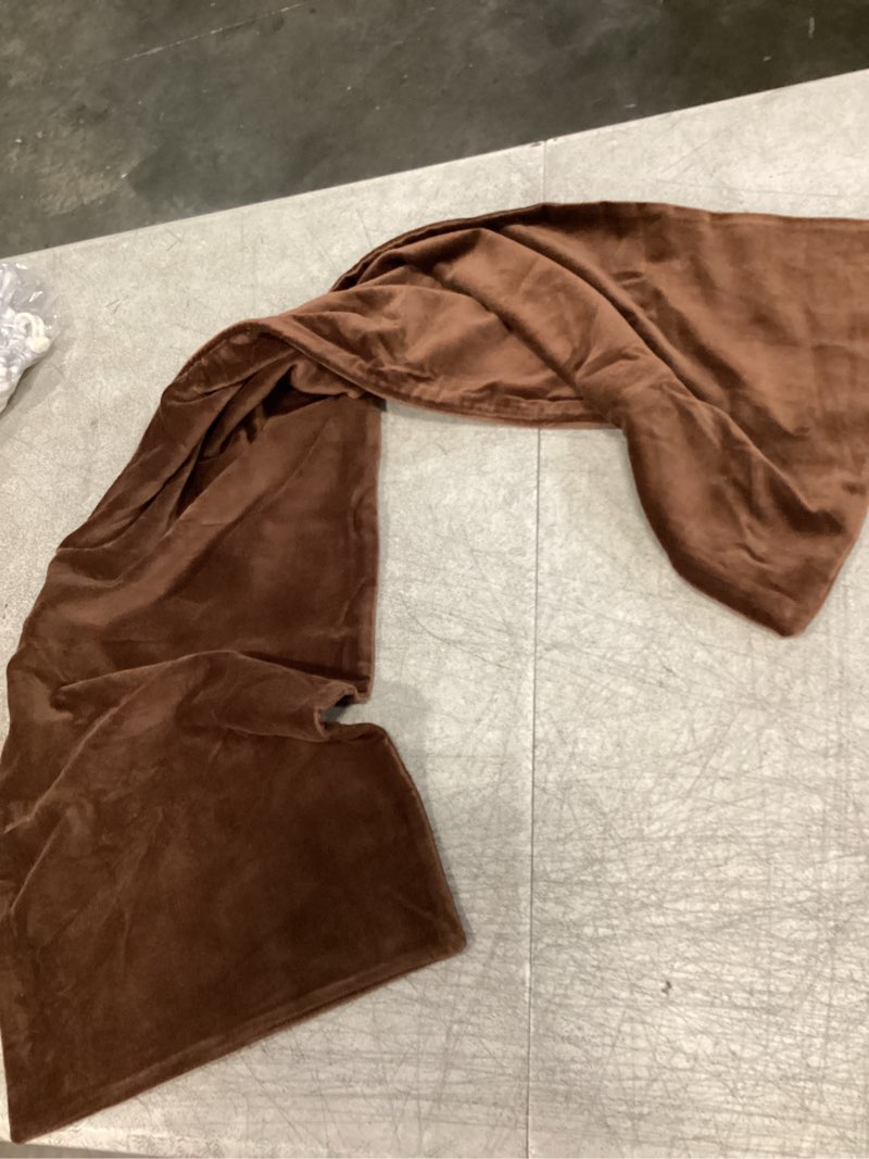 Condition photo showing New/Like New for moonrest classic microsuede body pillow pillowcase - ultra-soft plush - hidden zipper 48x12 inch - chocolate