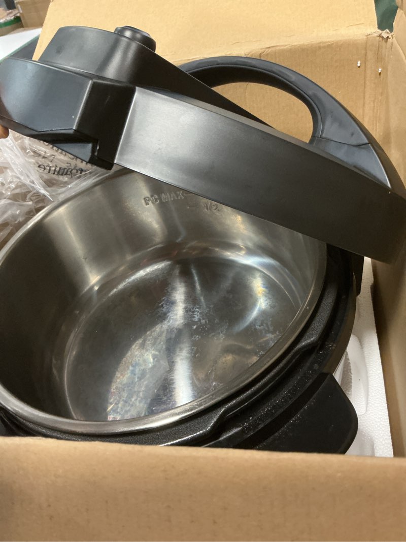 Condition photo showing Good Condition for Instant Pot 7.5QT RIO Wide, 7-in-1 Electric Multi-Cooker, Pressure Cooker, Slow Cook, Rice, Steamer, Sauté, Yogurt & Warmer, Wide Base, Large Searing Base, WhisperQuiet Steam Release Black 7.5 Quarts