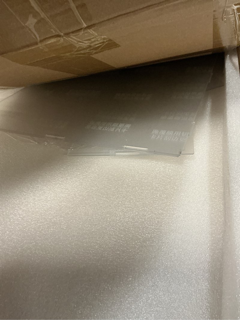 Condition photo showing As Is for acrylic display case for lego river steamboat model building set, clear dust-proof protective showcase box for lego 21356 (lego set not included)