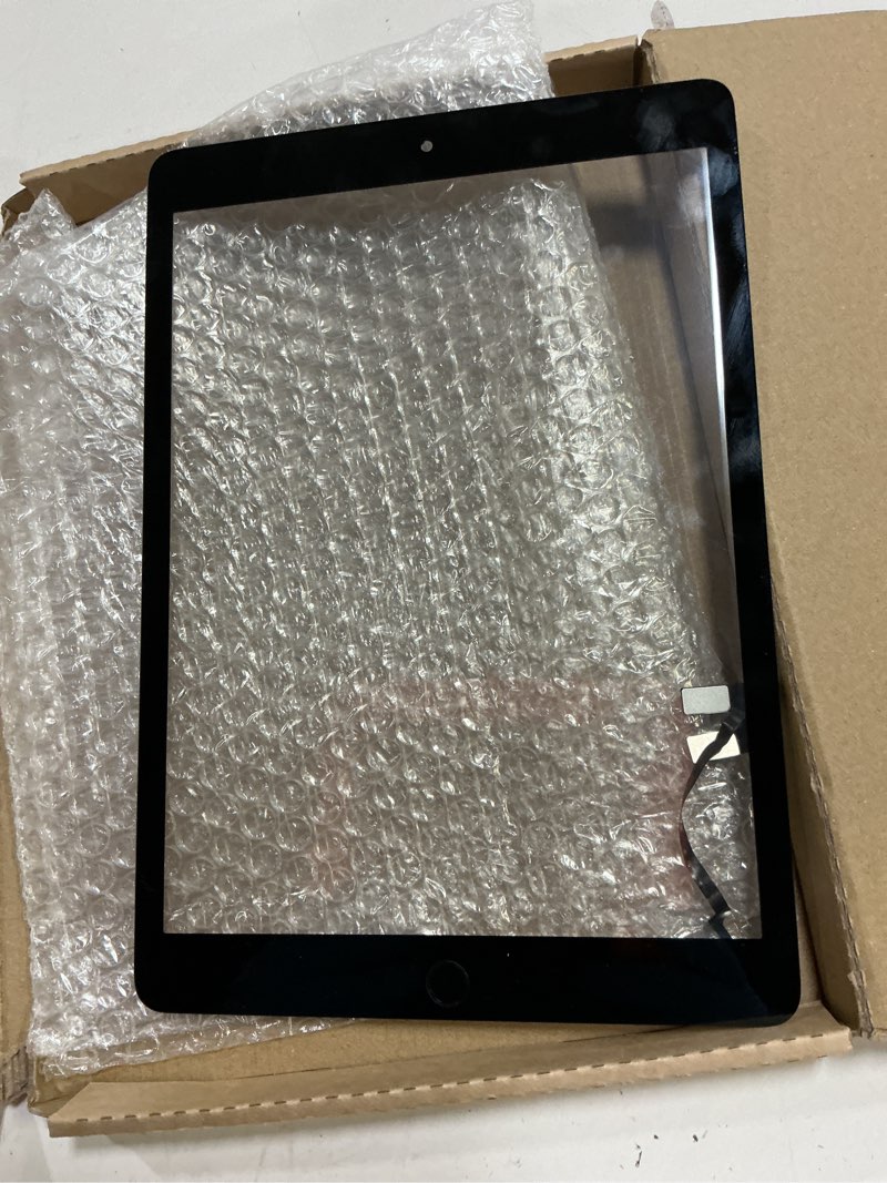 Condition photo showing As Is for for ipad 9 (9th gen 2021) a2602 a2603 a2604 a2605 screen replacement glass touch digitizer repair kit with home button & tools - only for ipad 9 9th generation