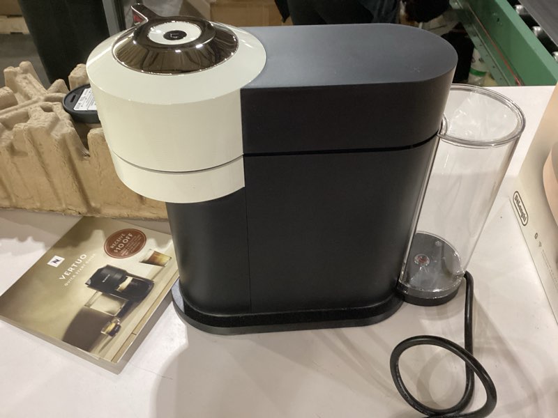 Condition photo showing New/Like New for nespresso vertuo next coffee and espresso maker by de'longhi, white machine only white