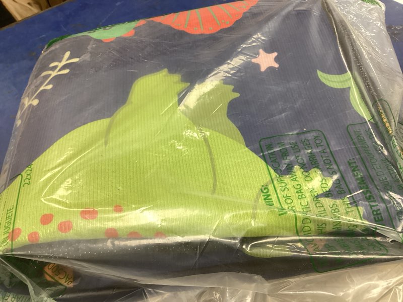 Condition photo showing New/Like New for cute cartoon dinosaur rug for bedroom 59"x39" bedroom playroom decor for kids lovely dinosaur animal pattern carpet blue rug non-slip washable 3'3"x 5' dinosaur01