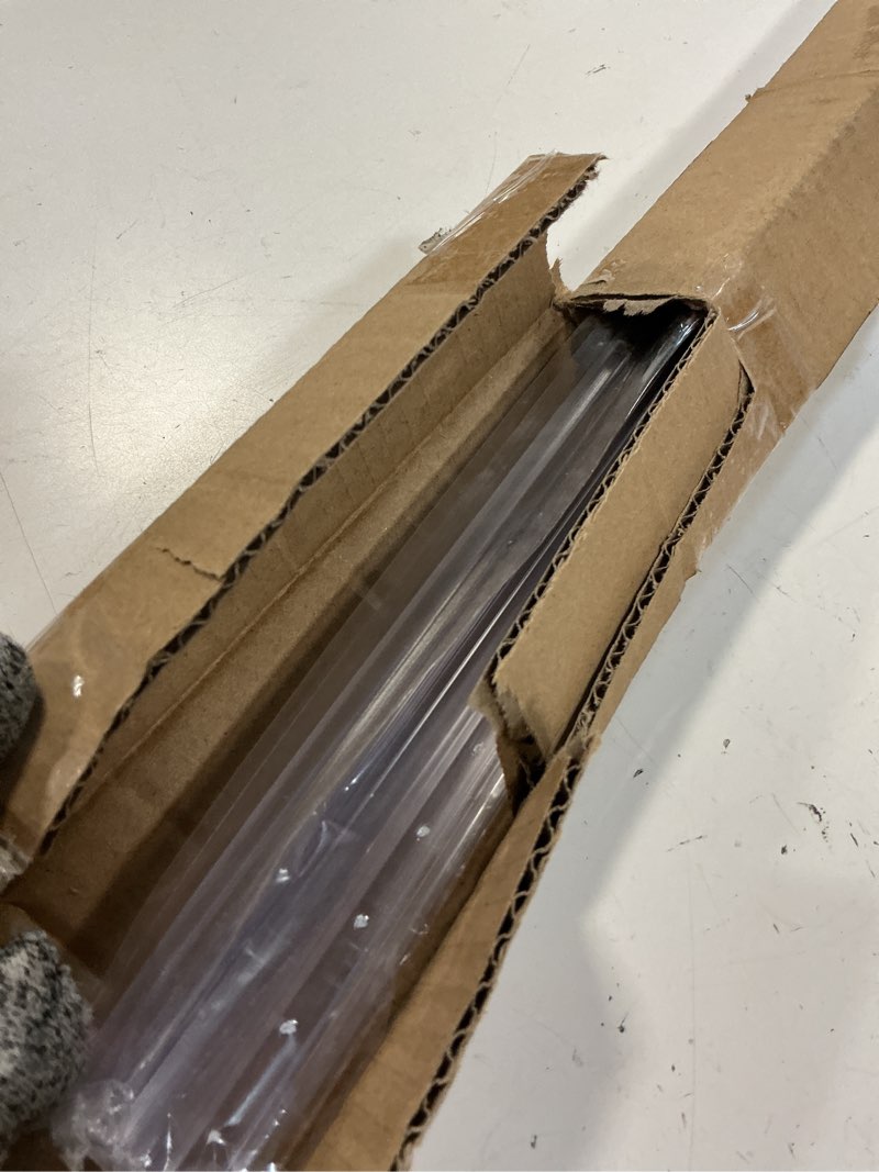 Condition photo showing Good Condition for lineshading 2 pcs glass shower door seal strip with drip rail for 3/8"(10mm) glass, length 27.5"/0.7m, frameless glassdoor sweep stop shower leaking