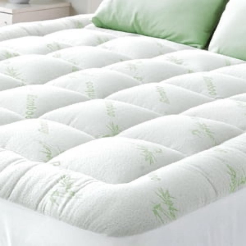niagara sleep solution ultra soft mattress topper - rayon derived from bamboo pillow top mattress pad for back pain relief - naturally cooling