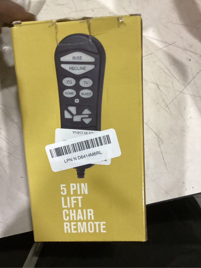 Condition photo showing Good Condition for 5-pin lift chair remote replacement compatible with golden&ultra comfort dual-motor recliners,recliner hand controller for zkad-2/3/4/5 style remotes,supports rise recline tv home sleep zero gravity