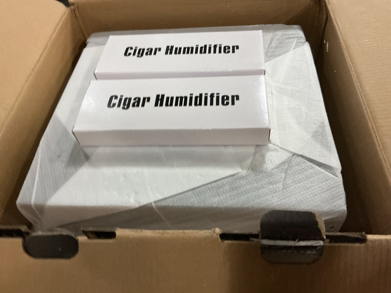 Condition photo showing New/Like New for COOL KNIGHT Cigar Humidor Cabinet, Cigar Cabinet Humidor with Spanish Cedar Wood Drawer, Precision Hygrometer, 2 Humidifiers and Cigar Accessories Drawer, Christmas for Cigar Lovers Black