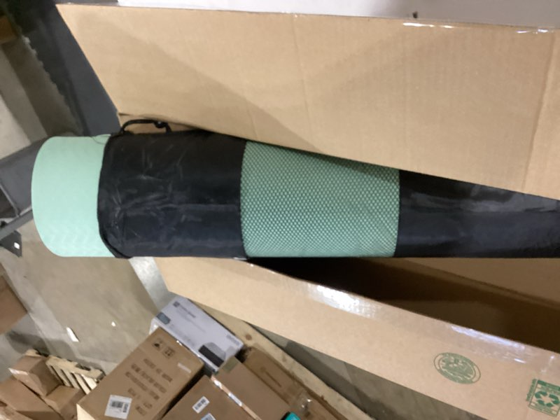 Condition photo showing Good Condition for gruper yoga mat non slip, eco friendly fitness exercise mat with carrying strap,pro yoga mats for women,workout mats for home, pilates and floor exercises matcha green / black 0.24*24*72 inches